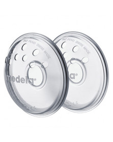 MEDELA Bout de Sein CONTACT Silicone - Taille L (24mm) - Lot/2 + 1 Boite de  Rangement 7612367016674