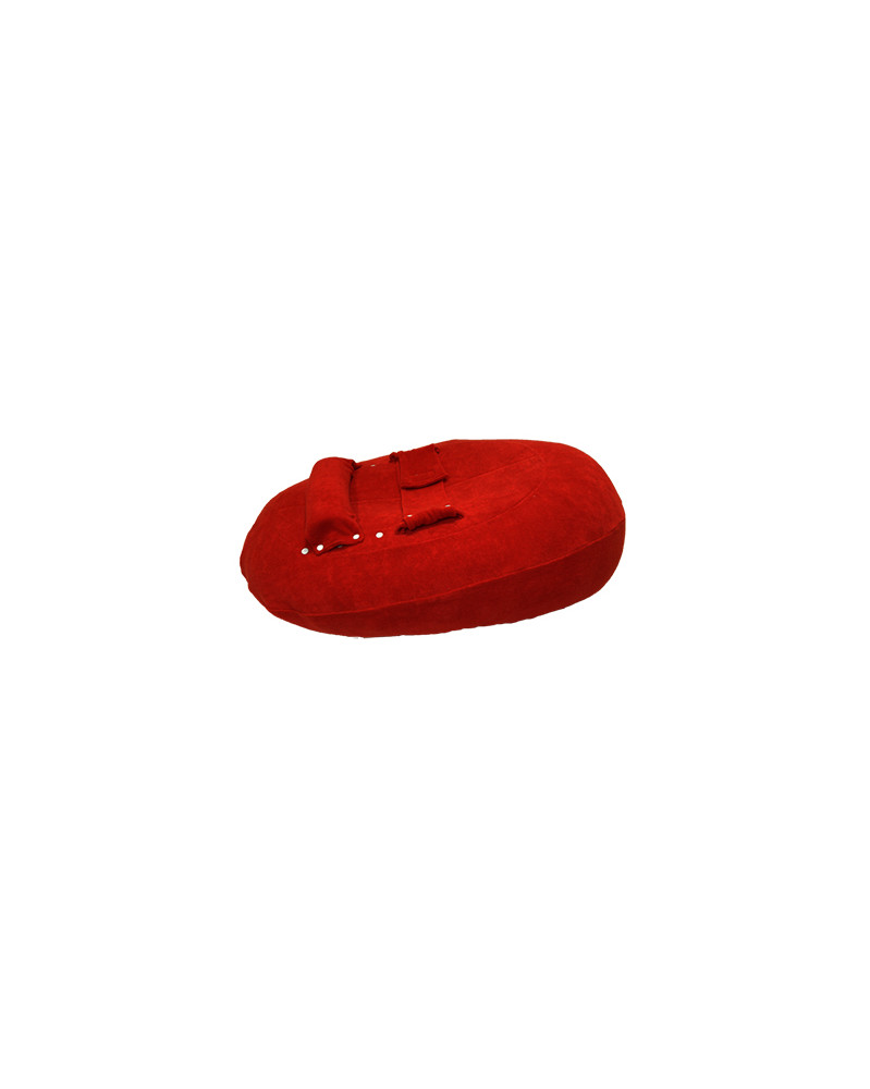 Housse cale-bébé pour coussin d'allaitement rouge Housse cale-bébé pour coussin d'allaitement rouge