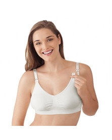 Soutien-gorge d'allaitement ultra-extensible blanc medela