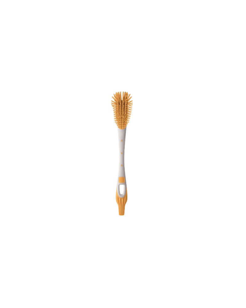 Brosse Biberon – Jaune Et Vert – bébé.mu