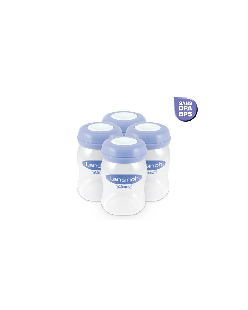 lot de 4 pots de conservation de lait maternel Lansinoh lot de 4 pots de conservation de lait maternel Lansinoh