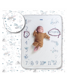 Couverture étapes de Bébé 100% Coton de Snap The Moment