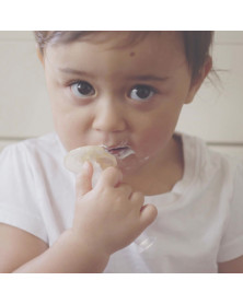 Ensemble de brosse à dents pour bébé en silicone Dents à feuilles