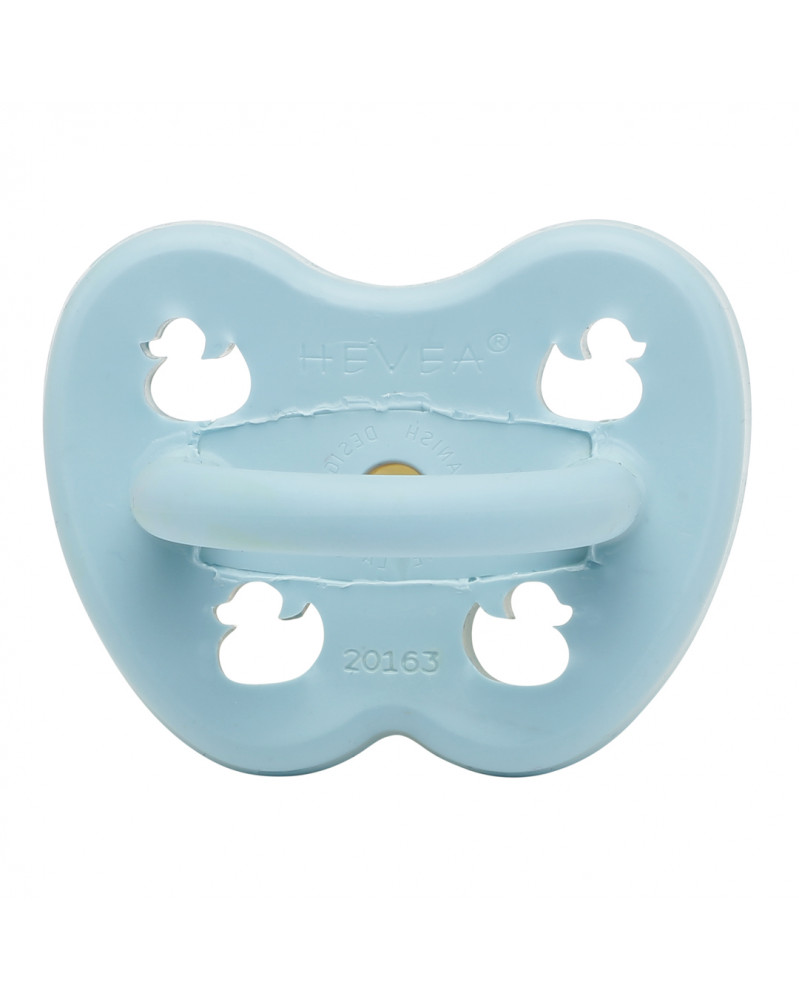 Sucette ronde en caoutchouc naturel 0-3 mois Baby Blue Hévéa Sucette ronde en caoutchouc naturel 0-3 mois Baby Blue Hévéa
