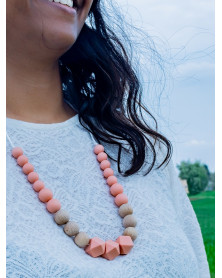 Collier d'allaitement Bo Aime Peach