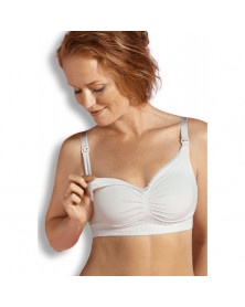 Soutien-gorge d'allaitement en coton bio avec dentelle