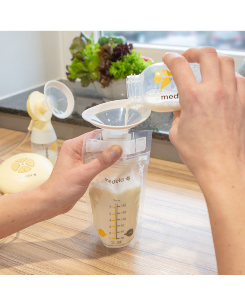 Flacons en verre pour lait maternel