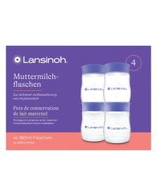 Pots de conservation pour lait maternel 4x160ml