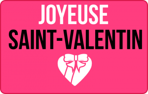 
			                        			Bonne saint valentin